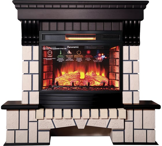 Изображение товара Каминокомплект InterFlame Экстер ЕС с Pan 25 Led F/X темный дуб