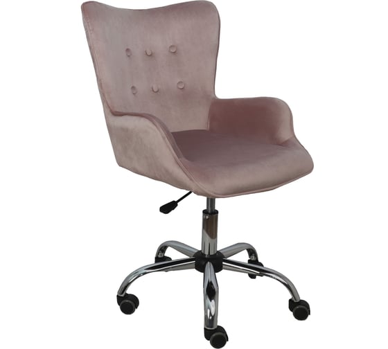 Изображение товара Поворотное кресло AKS Home BELLA, велюр пыльная роза 77317