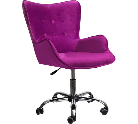 Изображение товара Поворотное кресло AKS Home BELLA, велюр фиолетовый 61452