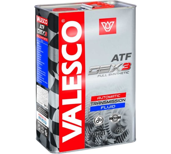 Изображение товара Трансмиссионное масло VALESCO ATF Dexron III, 4 л 349028h