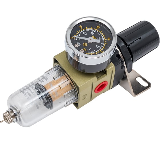 Изображение товара Фильтр воздушный влагоотделитель с регулятором давления и манометром 1/4 ARMA SAW2000-02 " SAW2000-02 1/4"