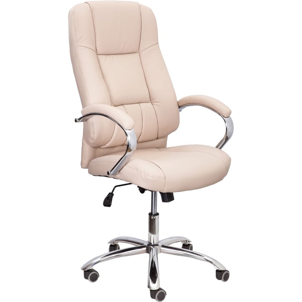 Изображение товара Комфортабельное офисное кресло AKS Home KING A ECO бежевое современный стиль эргономика