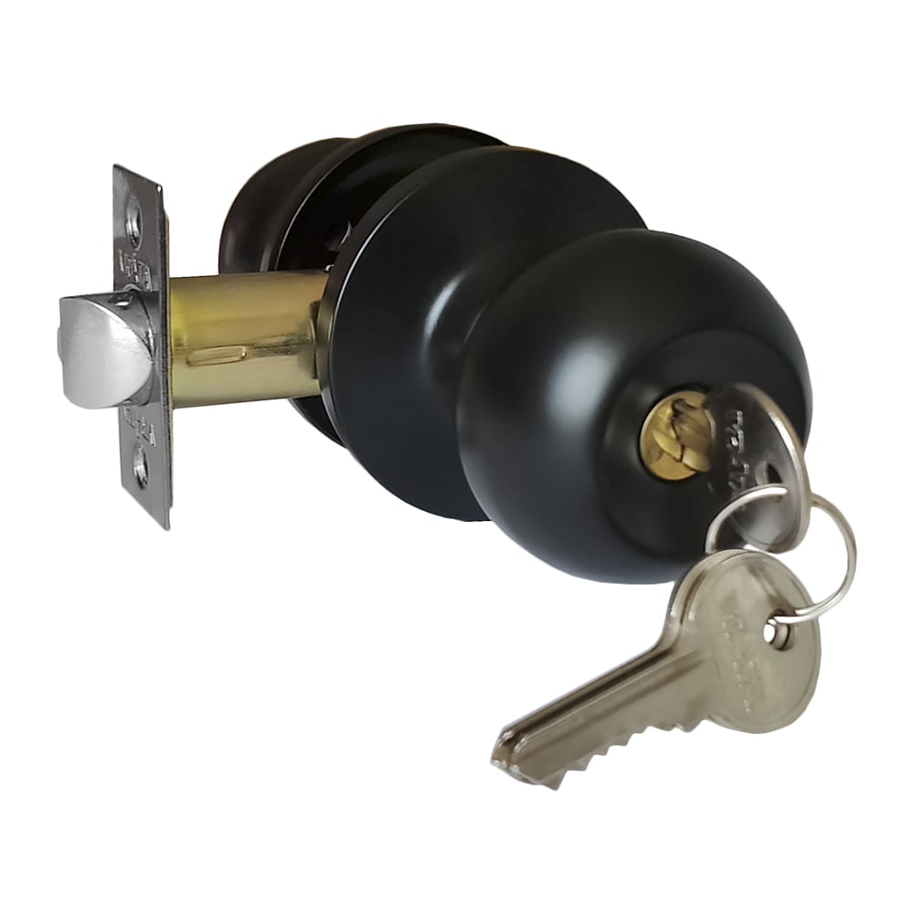 Изображение товара Ручка-защелка Vrata ЗШ-01 черный матовый для межкомнатных дверей