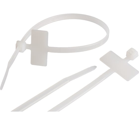 Изображение товара Нейлоновая неоткрывающаяся стяжка NIKOMAX уп-ка 100шт. NMC-CTN200-35-MK-WT-100