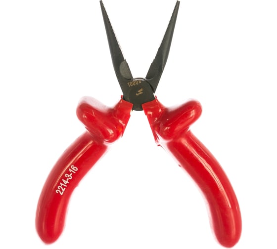 Изображение товара Диэлектрические тонкогубцы, высоковольтные до ~1000В, 160мм Зубр "ЭКСПЕРТ" "ЭЛЕКТРИК" 2214-3-16_z02