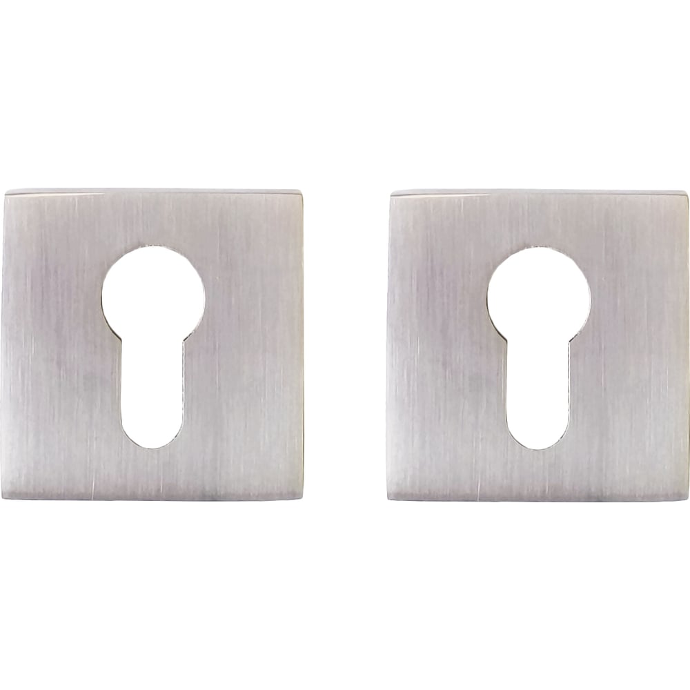 Изображение товара Накладка на цилиндр Vrata АЕА20 квадрат никель для евроцилиндров