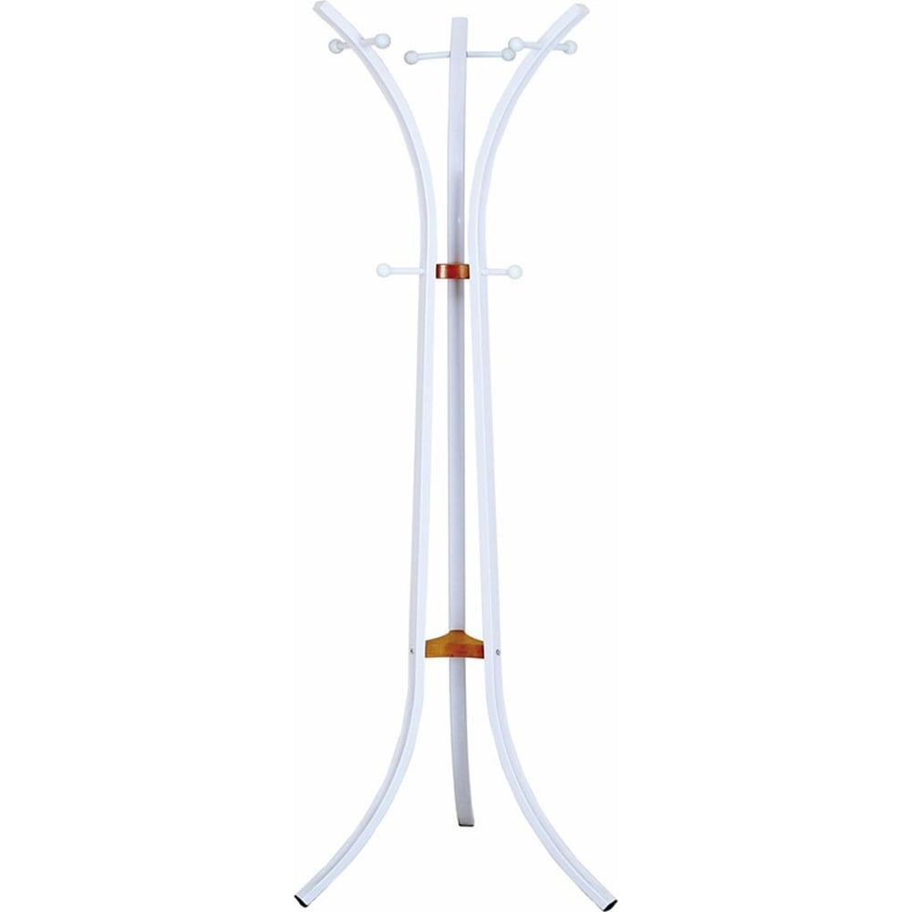 Изображение товара Вешалка AKS Home SPINER белая напольная с 9 крючками для одежды