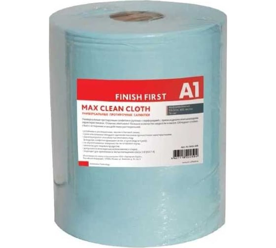 Изображение товара Салфетки для обезжиривания в рулоне A1 MAX CLEAN CLOTH, гусиные лапки, 38x30 см, 400 отрывов А1-3830-400