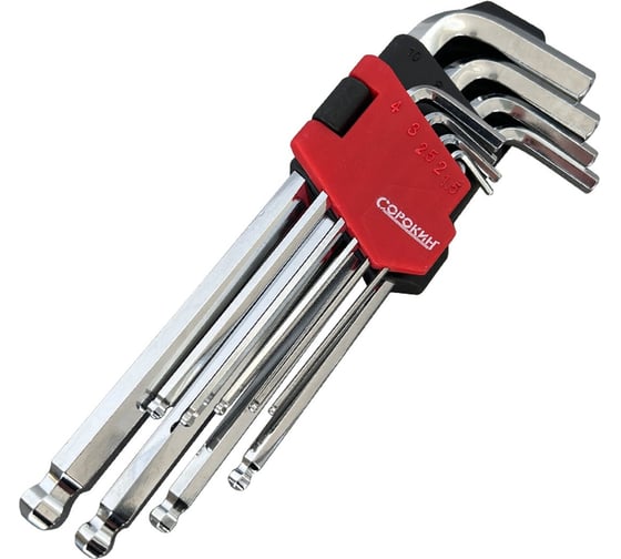 Изображение товара Набор угловых шестигранников СОРОКИН 1.36