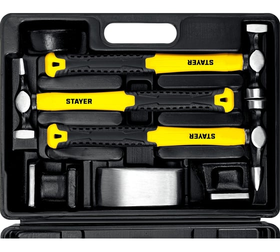 Изображение товара Рихтовочные молотки STAYER ПРОФИ, с правками, ст/пл рук., 7 предметов 20322-H7