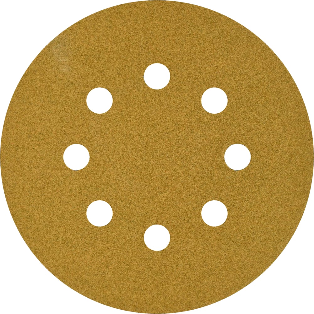 Изображение товара Шлифовальный круг на липучке GOLD Classic 125 мм 8 отверстий 50 шт P240