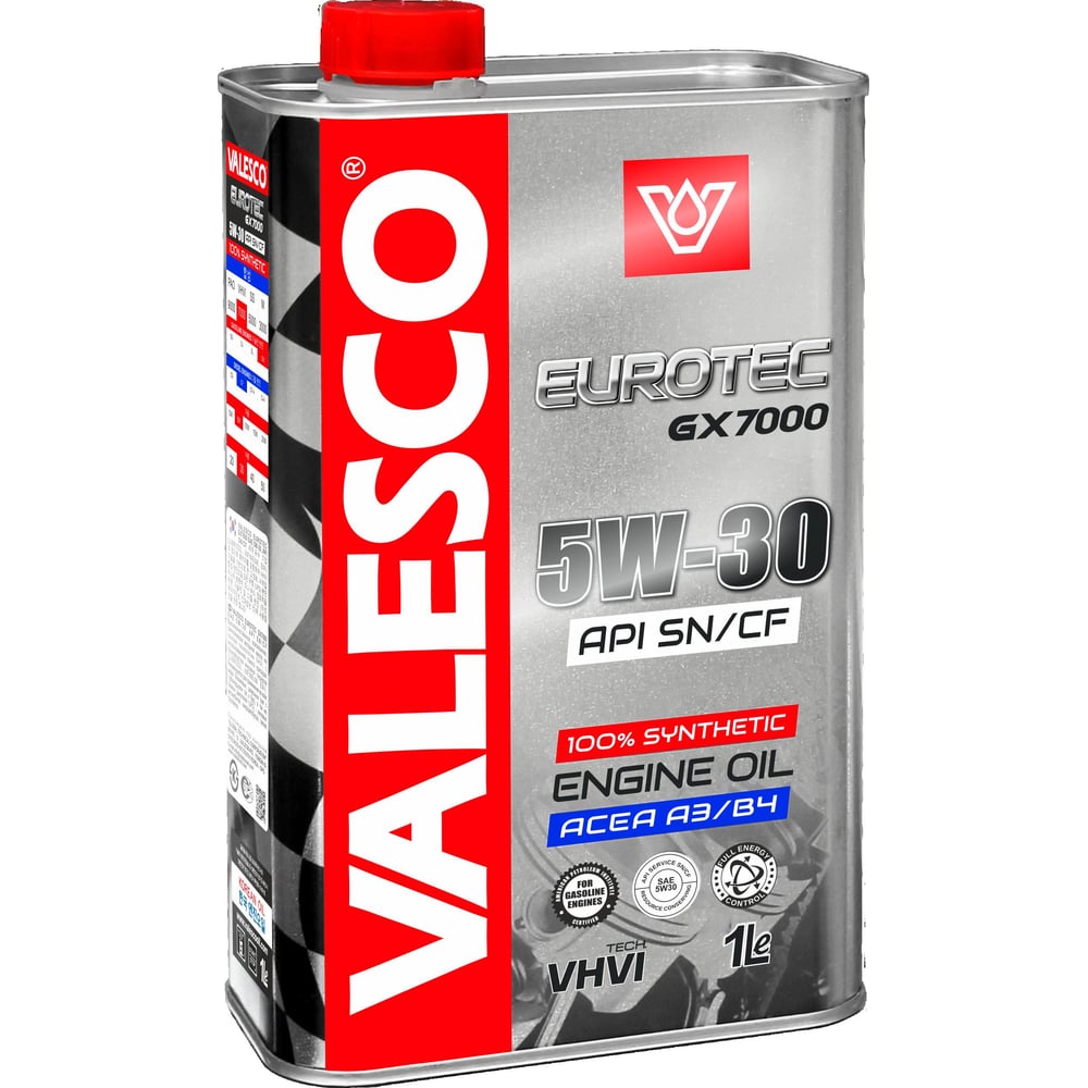Изображение товара Моторное масло VALESCO EUROTEC GX 7000 5W30 синтетика 1л API SN CF