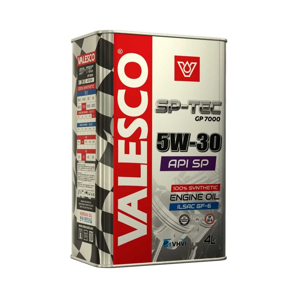 Изображение товара Моторное масло VALESCO SP-TEC GP 7000 5W30 синтетическое 4 л