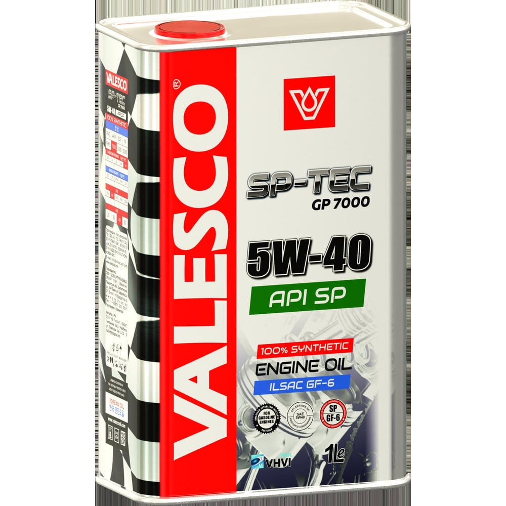 Изображение товара Моторное масло VALESCO SP-TEC GP 7000 5W40 синтетическое 1 л