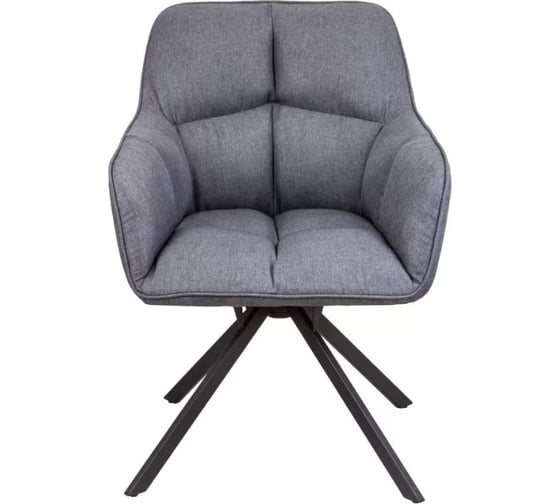 Изображение товара Кресло AKS Home VIRGINIA поворотное, ткань, тем.-серый MQ001-5/черный 70487