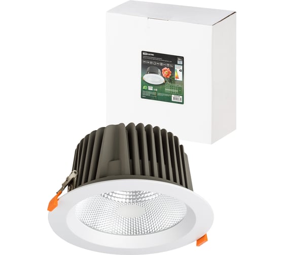 Изображение товара Светильник потолочный встраиваемый светодиодный "Даунлайт" LED DCL-01-050 50 Вт, 4000 К, 80 Ra, IP20, прозрачный рассеиватель TDM ELECTRIC SQ0369-0408