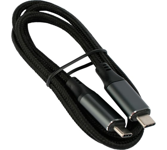 Изображение товара Кабель Cablexpert usb4.0, type-c/type-c, 5a, 240w, pd, 40gbps, 1м, пакет, CC-USB4-CMCM-BR-1M