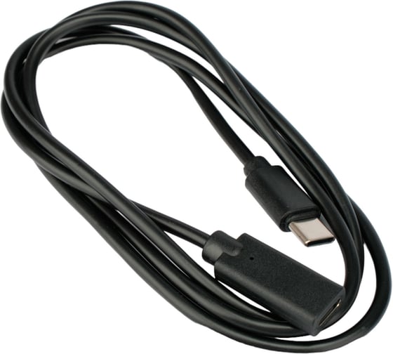 Изображение товара Удлинитель Cablexpert usb2.0 type c, 20w, 3a, pd, qc3.0, 1м, черный, пакет, CCP-USB2-CMCF-1M