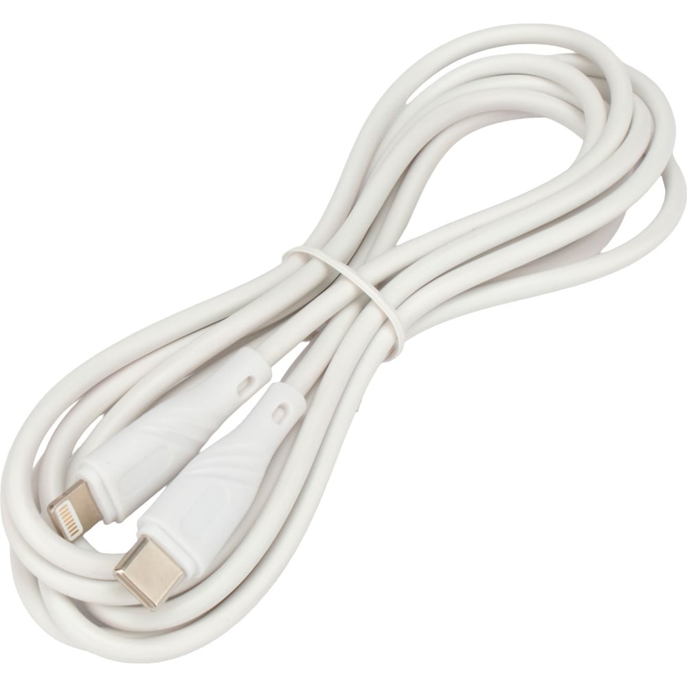 Изображение товара Кабель Cablexpert usb2.0 type c lightning 2м 20Вт белый коробка