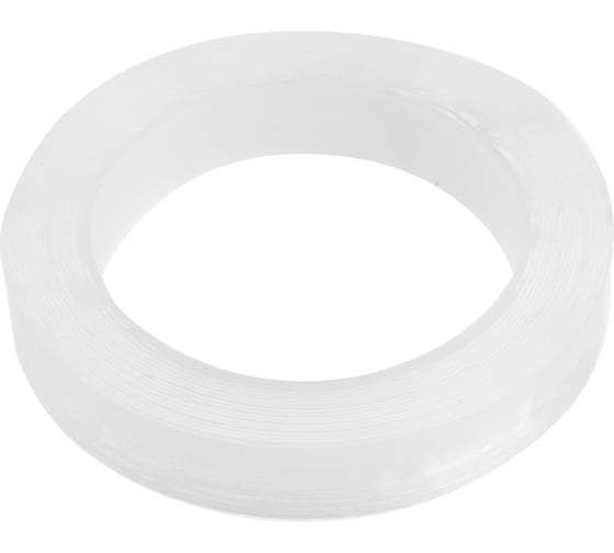 Изображение товара Клейкая лента ТУНДРА прозрачная, двухсторонняя, 18 мм х 5 м 9226036