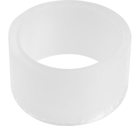 Изображение товара Клейкая лента ТУНДРА прозрачная, двухсторонняя, 50 мм х 2 м 9226032