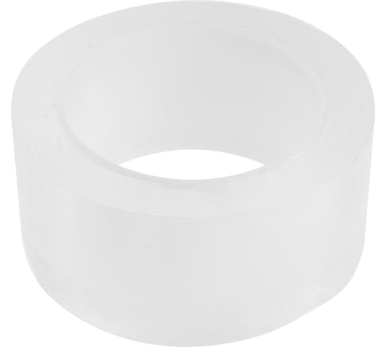 Изображение товара Клейкая лента ТУНДРА прозрачная, двухсторонняя, 50 мм х 5 м 9226041