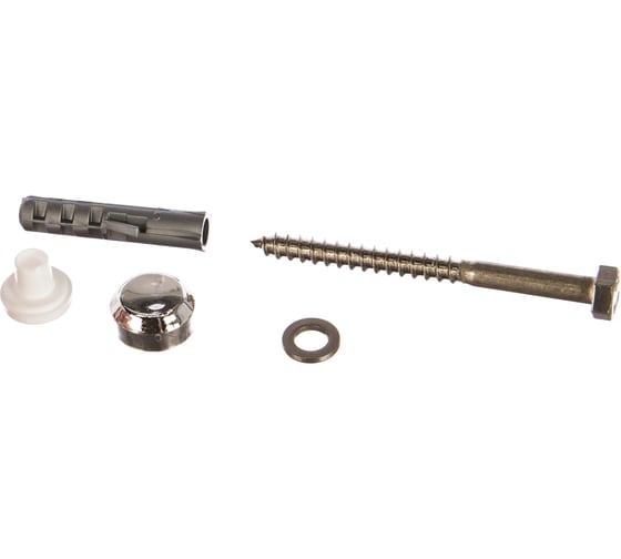 Изображение товара Комплект крепления для унитаза Госкреп 8х40 с хромированной заглушкой 2 шт. 9-0016560