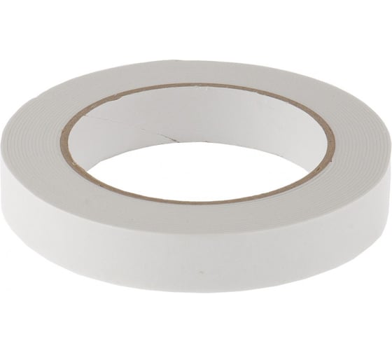 Изображение товара Клейкая лента на вспененной основе MATRIX усиленная, двусторонняя, белая, 19 мм х 5 м 89080