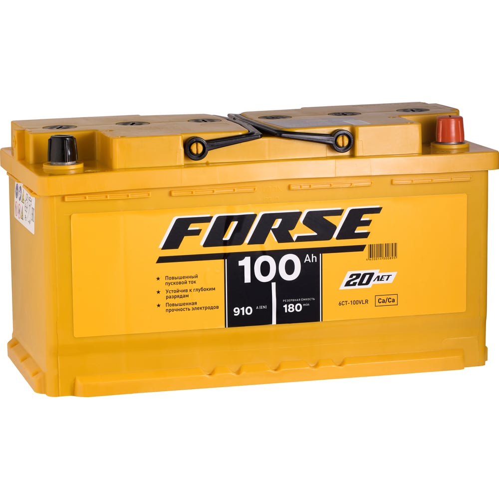 Изображение товара Аккумуляторная батарея FORSE 6ст-100 VLR 0 910A 600120050