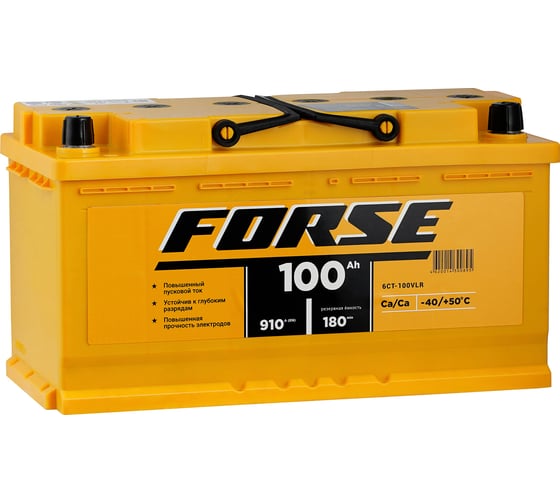 Изображение товара Аккумуляторная батарея FORSE 6ст-100 VLR 0 910A 600120050