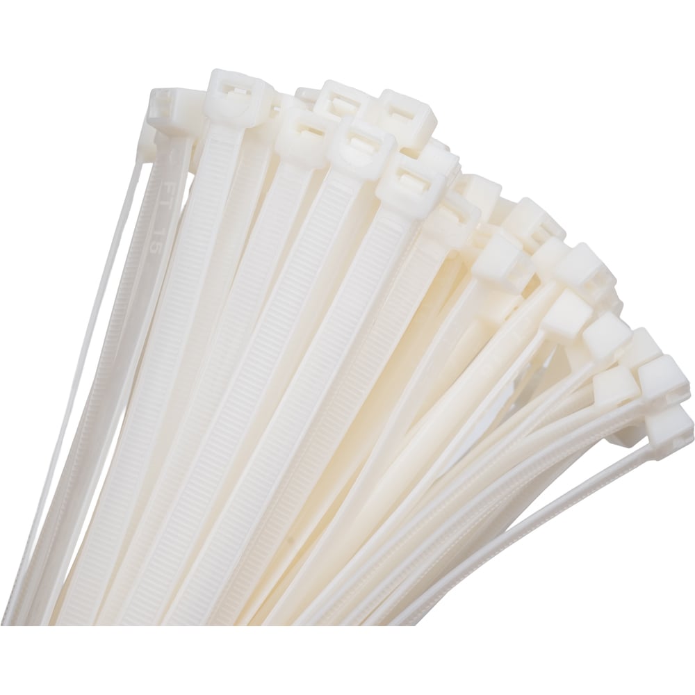 Изображение товара Нейлоновые хомуты РемоКолор 300x7,2 мм, упаковка 100 шт, белые