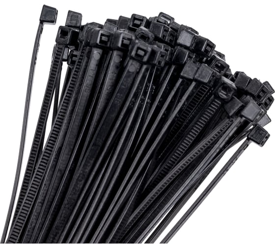 Изображение товара Нейлоновые хомуты РемоКолор черные 100 х 2,5 мм, 100 47-3-100