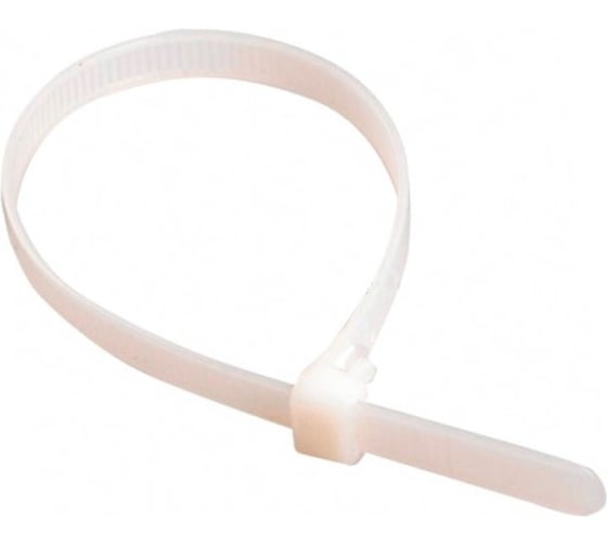 Изображение товара Нейлоновые хомуты РемоКолор белые, 180х3,6 мм, 100 шт. 47-2-180