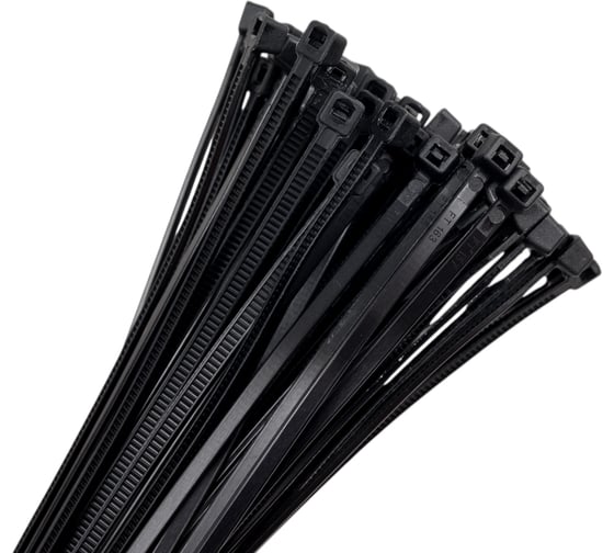 Изображение товара Нейлоновые хомуты РемоКолор черные 200 х 2,5 мм, 100 47-3-200