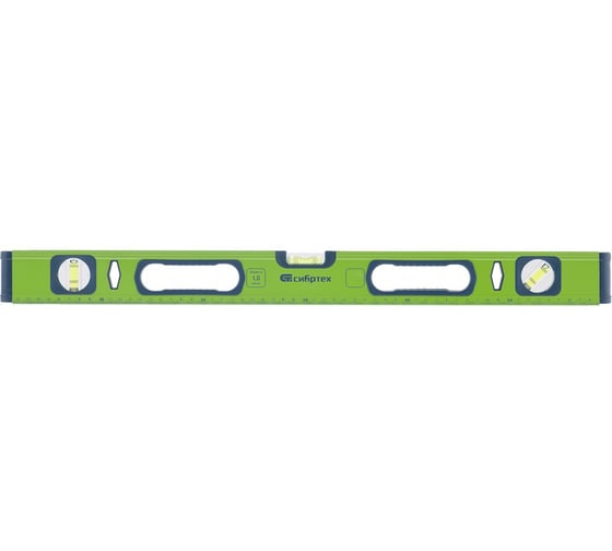 Изображение товара Алюминиевый уровень, фрезерованный, 3 глазка, рукоятки, 1200 мм СИБРТЕХ УС-1,0-120034104