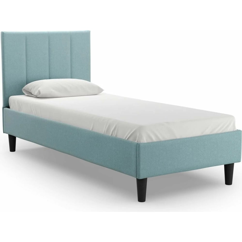 Изображение товара Кровать Salotti Джейн 90 светло-бирюзовая из ДСП и массива дерева