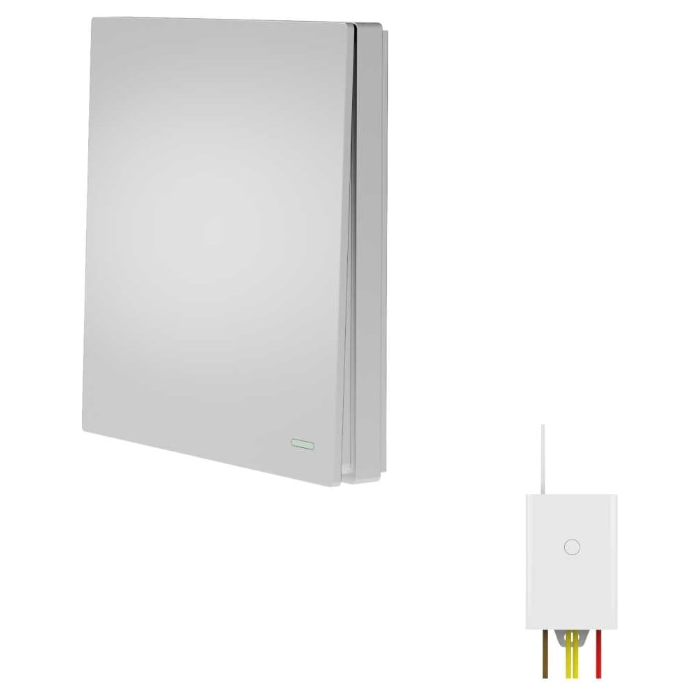 Изображение товара Беспроводной выключатель GRITT Evolution 1-клавишный серебристый IP67 радиоканал