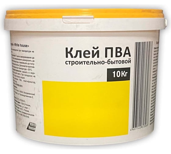 Изображение товара Клей ПВА White House строительно-бытовой, 10 кг 14686