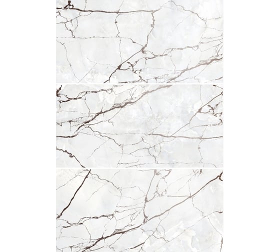 Изображение товара Панно Beryoza Ceramica Avalanche белый, 600x900x8 мм, комплект ТГ-00005865