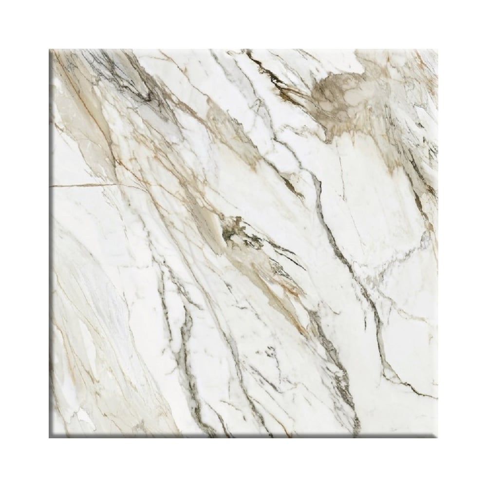 Изображение товара Керамическая напольная плитка Beryoza Ceramica Glamour G белая 418x418 мм 8 шт
