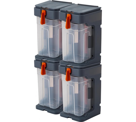 Изображение товара Набор подвесных лотков для метизов Blocker Expert с крепежом, малых, 4 шт. BR395410026 33736