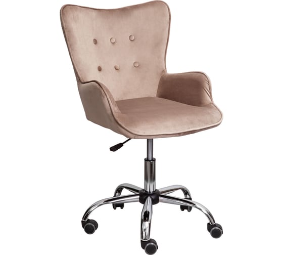 Изображение товара Поворотное кресло AKS Home BELLA велюр бежевый 73319