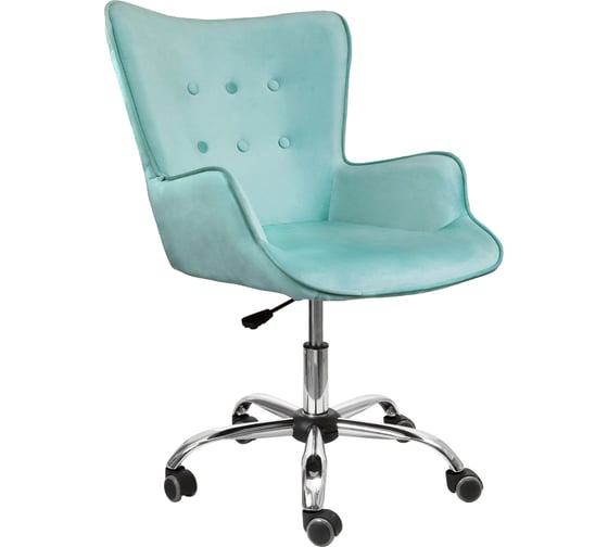 Изображение товара Поворотное кресло AKS Home BELLA велюр мятный 64731