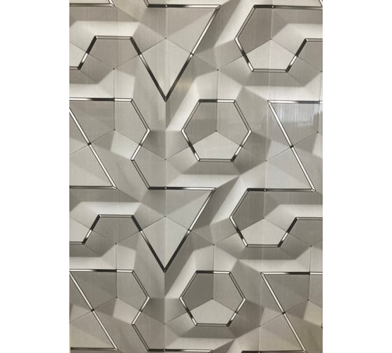 Изображение товара Панель ПВХ КронаПласт Unique кода белая, 2 шт. УТ-00079523