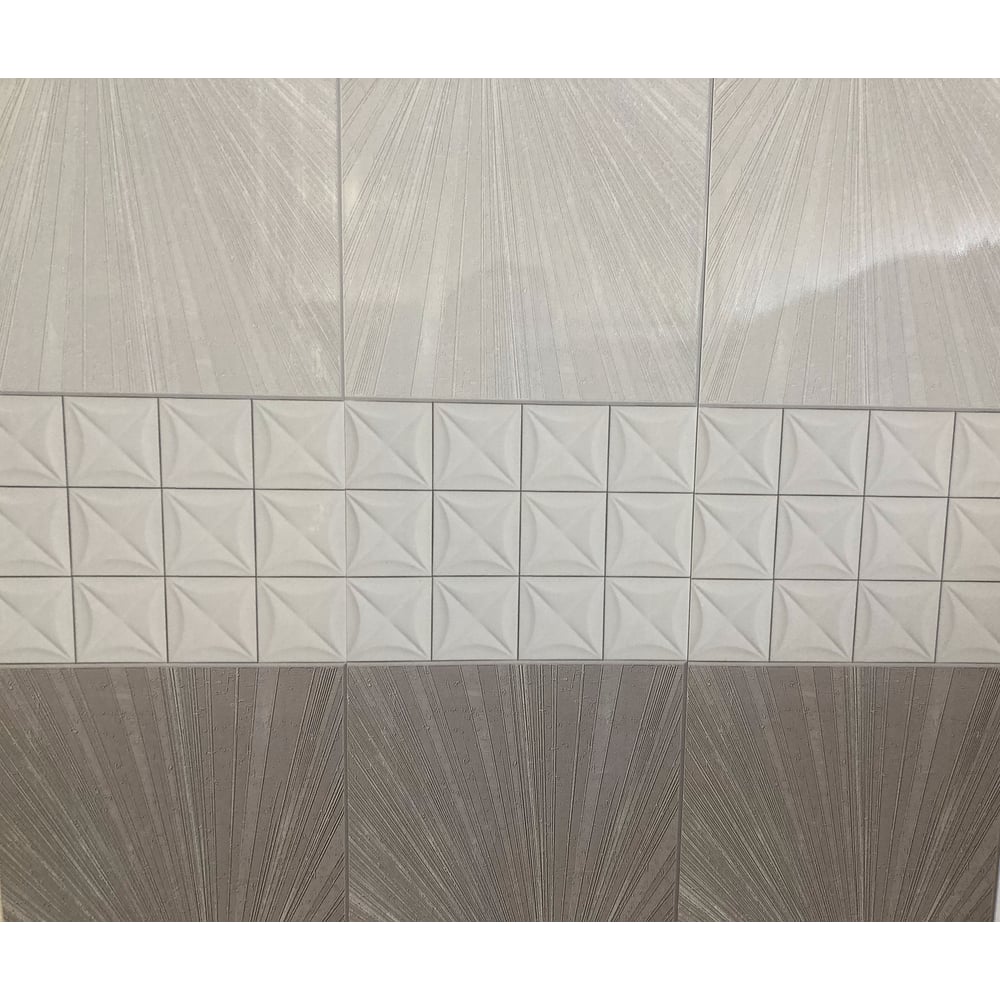 Изображение товара Панель ПВХ КронаПласт Unique флэш 2700 мм серый бежевый влагостойкая стеновая панель