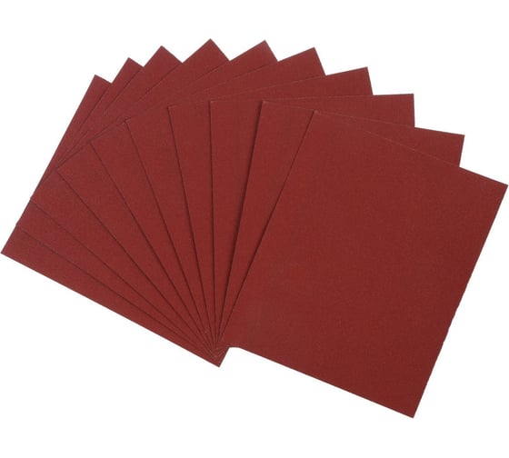 Изображение товара Шкурка шлифовальная в листах на бумажной основе водостойкая 230x280, Р80, 10 шт ЛОМ 1864801