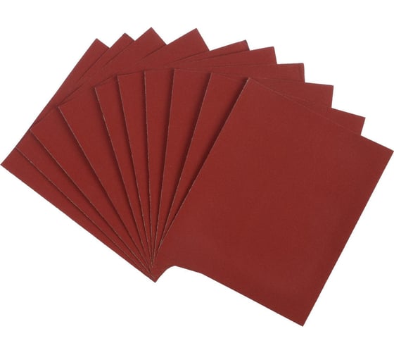 Изображение товара Шкурка шлифовальная в листах на бумажной основе водостойкая 230x280, Р120, 10 шт ЛОМ 1864803