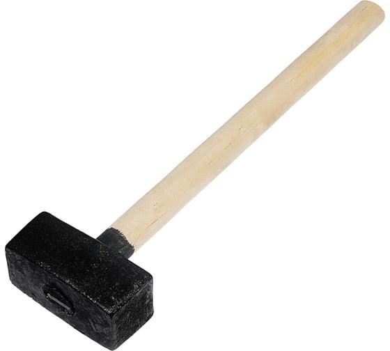 Изображение товара Кувалда ЛОМ литая, 4 кг, деревянная рукоятка 4613186