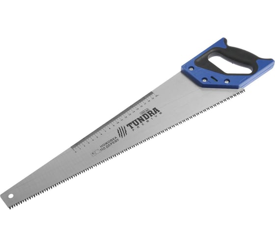 Изображение товара Ножовка по дереву ТУНДРА 2К рукоятка, 3D заточка, каленый зуб, 7-8 TPI, 500 мм 5155405
