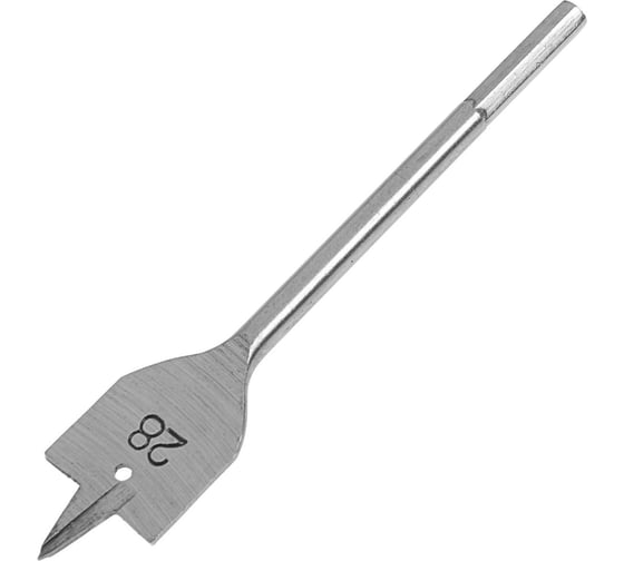 Изображение товара Сверло по дереву перовое шестигранный хвостовик, 28x152 мм ЛОМ 2598232